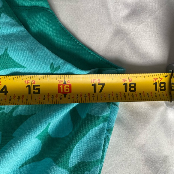 Altar'd State XL Teal Floral Mini Dress NWOT Summer Beach Wedding Guest Stretchy - Picture 7 of 8